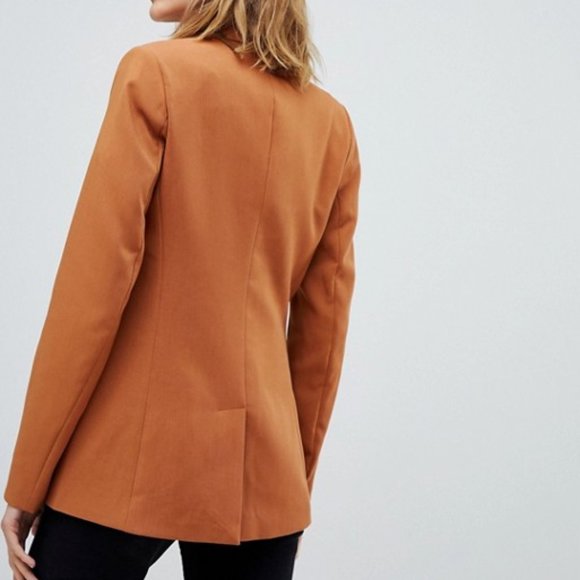 Stradivarius Cognac Brown Blazer XL - Picture 2 of 4